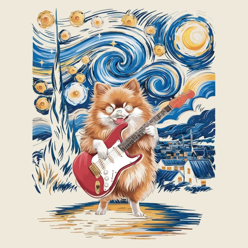Starry Night Pomeranian