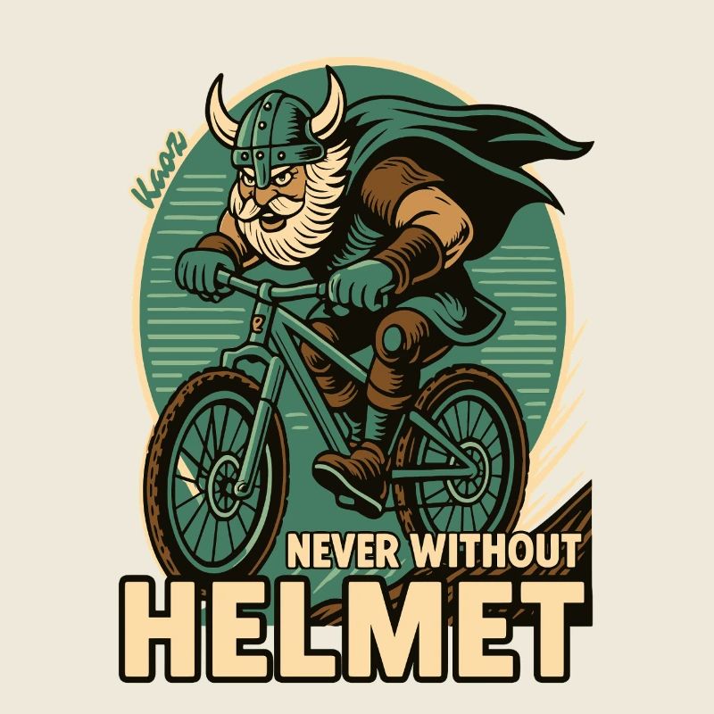 Conception de motivation de cycliste viking
