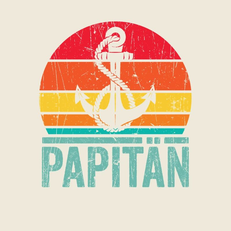 Nautischer Papitan Retro Design