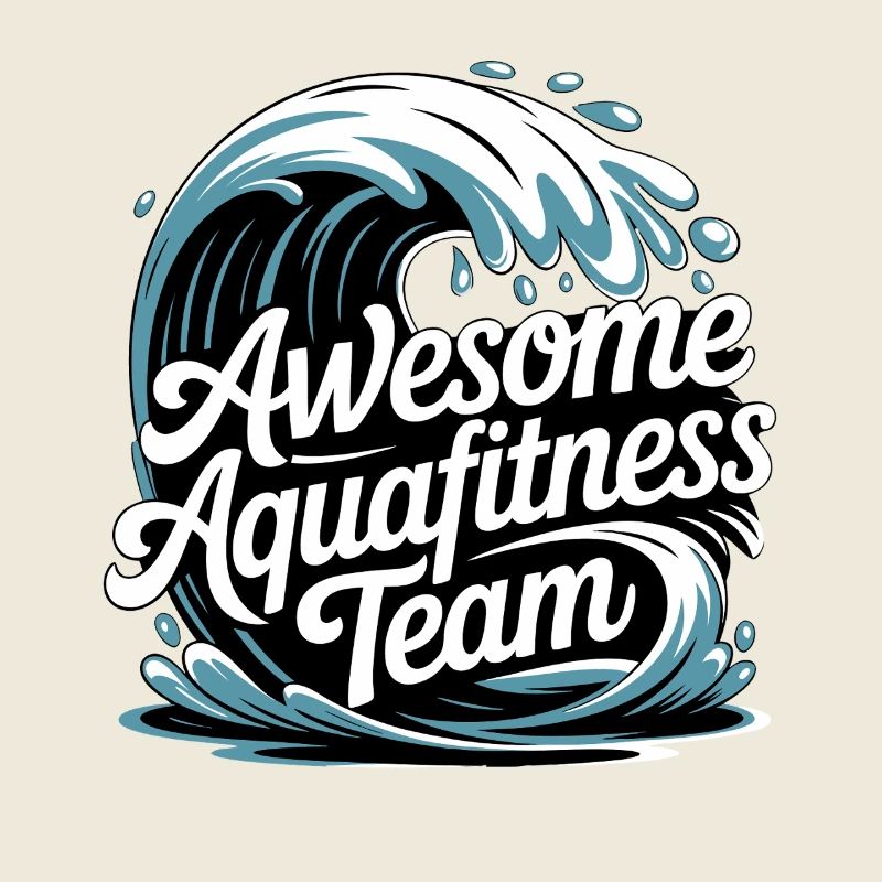 Conception d'équipe d'aquafitness