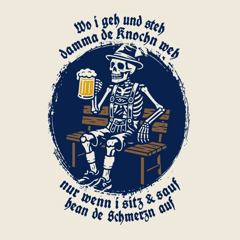 Wherever I go and stand, my bones hurt - Skeleton