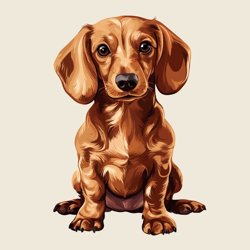 Teckel mignon avec du charme