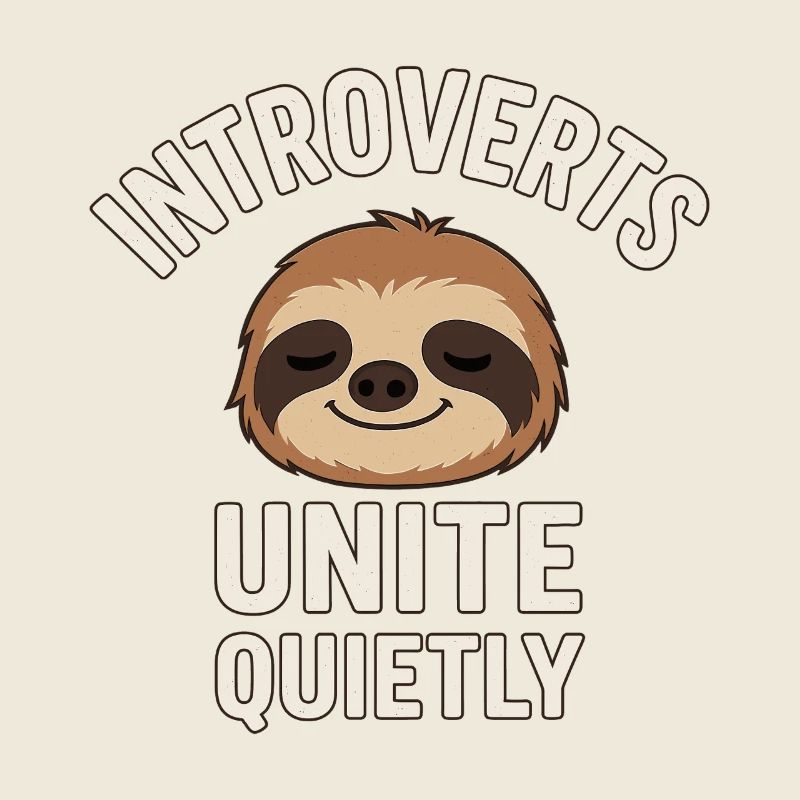 Gemütliches Sloth Zitat Design