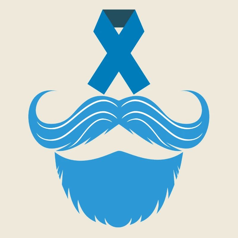 Movembre Novembre Moustache Ruban Bleu Prostate