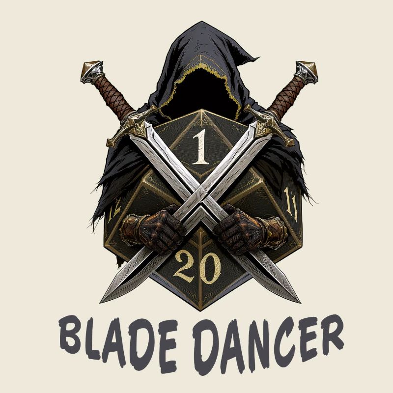 Blade Dancer – Kapuze mit zwei Schwertern