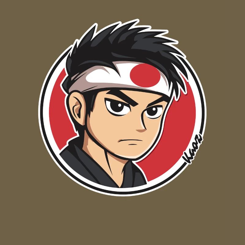 Anime Samurai Charakter Illustration