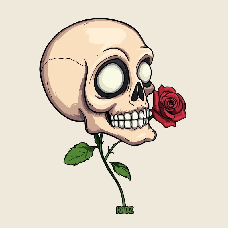 Totenkopf Rose