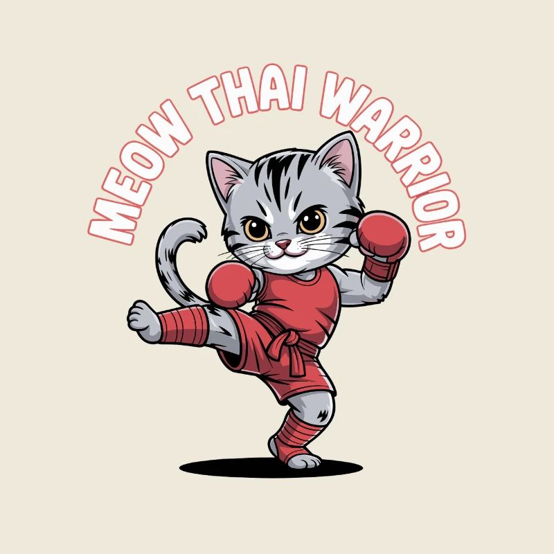 Chat combattant de style thaïlandais
