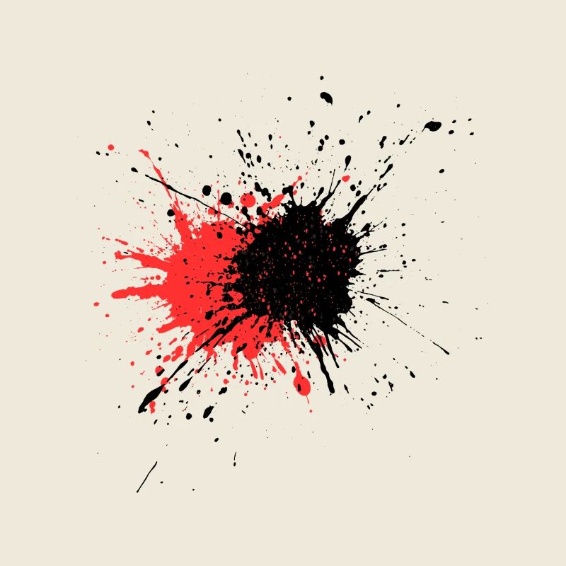 Blutiger Farbschlag Design