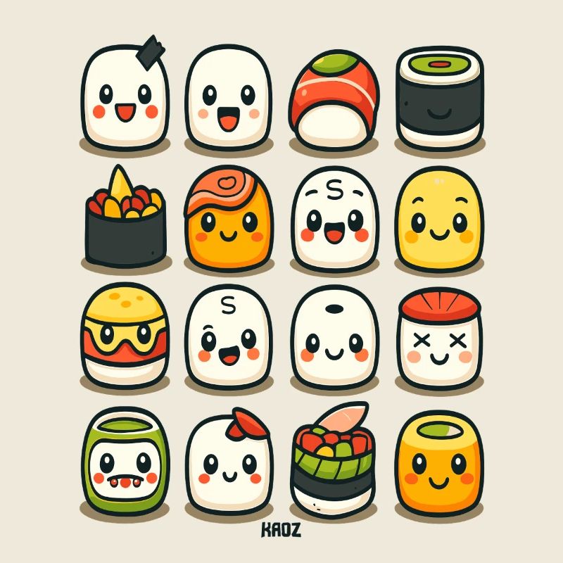Figurines Kawaii Sushi