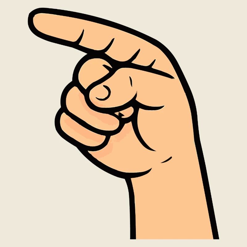 Hand Zeigefinger Comic