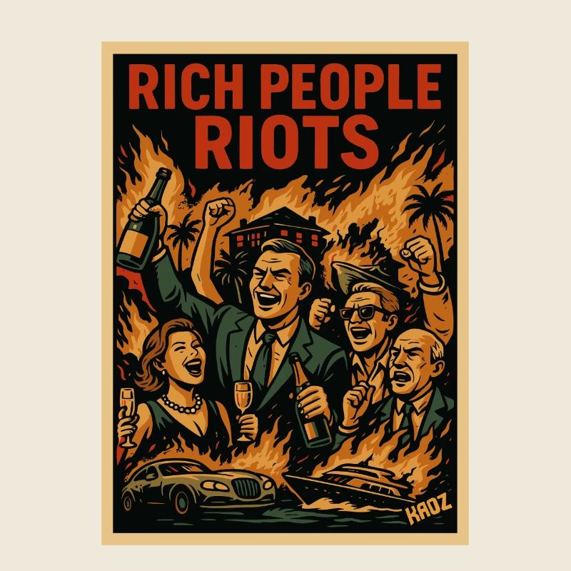 Reiche feiern – Aufruhr Poster