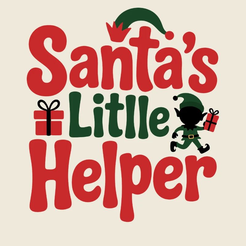 Weihnachtsmanns kleiner Helfer Weihnachtsdesign