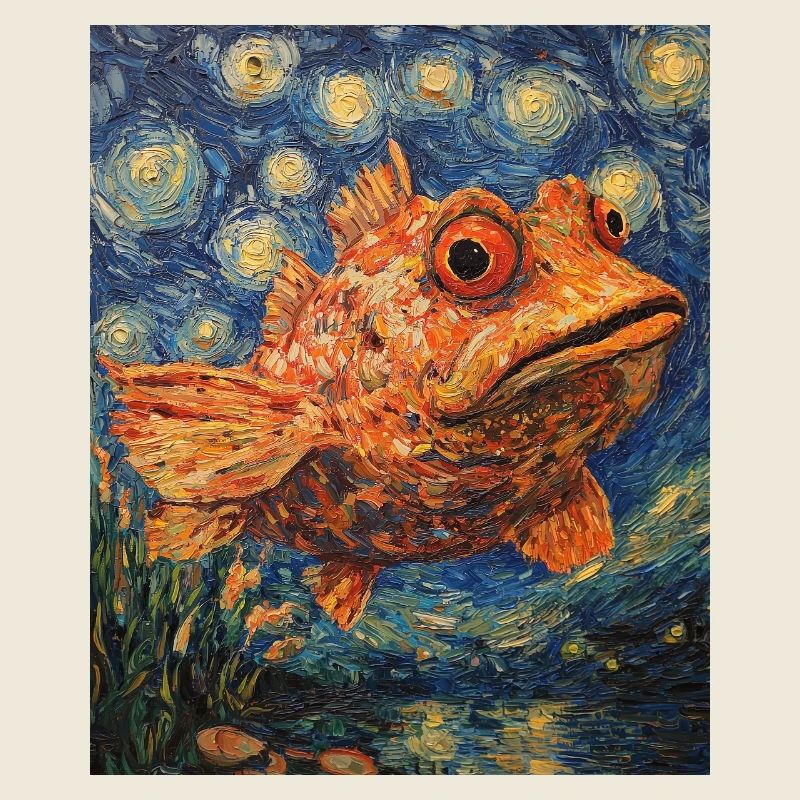 Fisch Van Gogh Style 