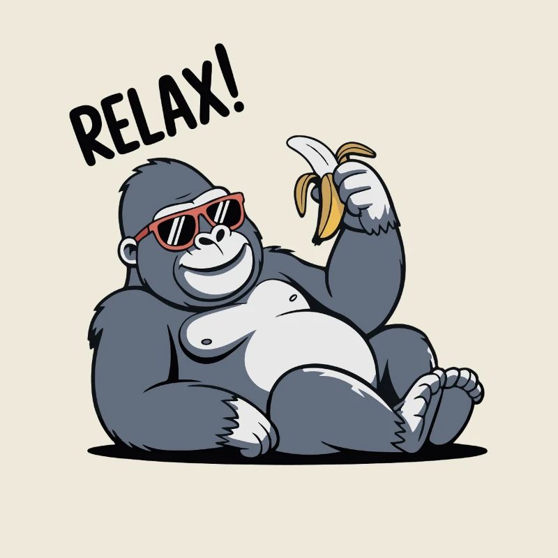 Banana Gorilla détendu