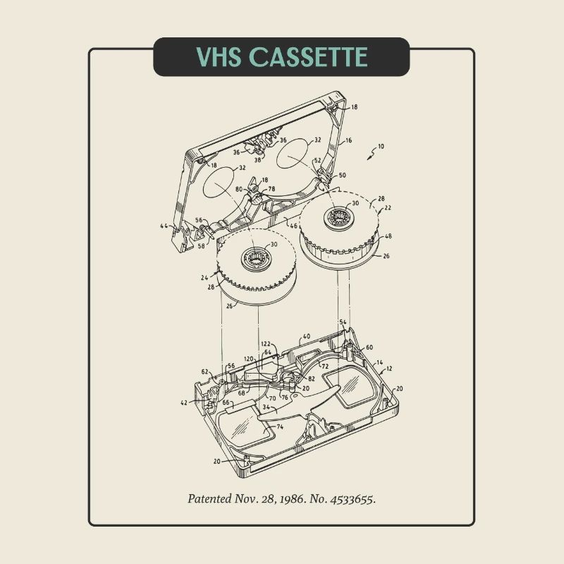 Retro Sketch VHS Kassette