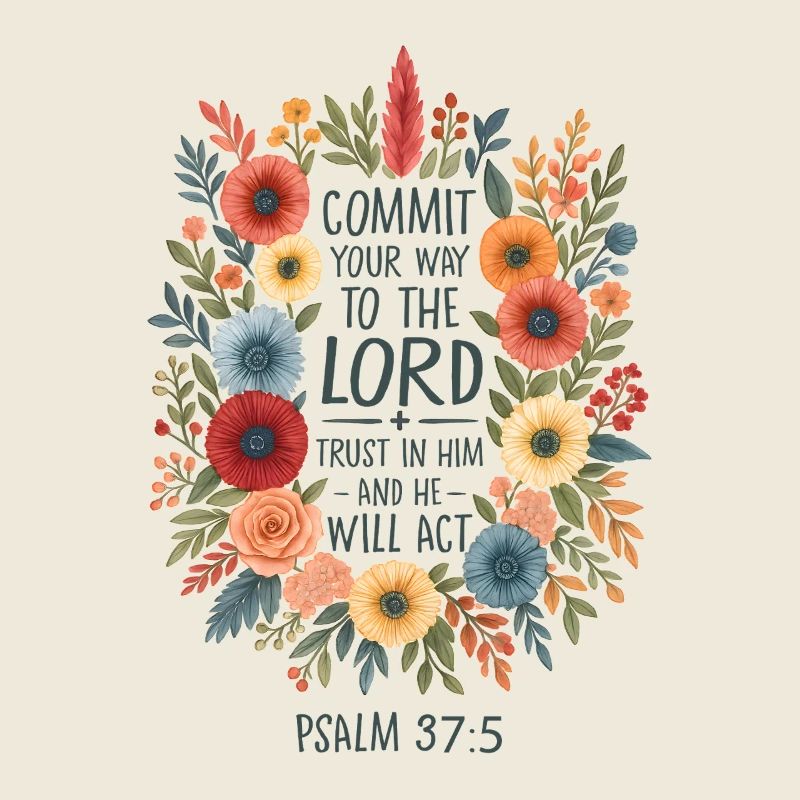 Blumenkranz Psalm 37:5