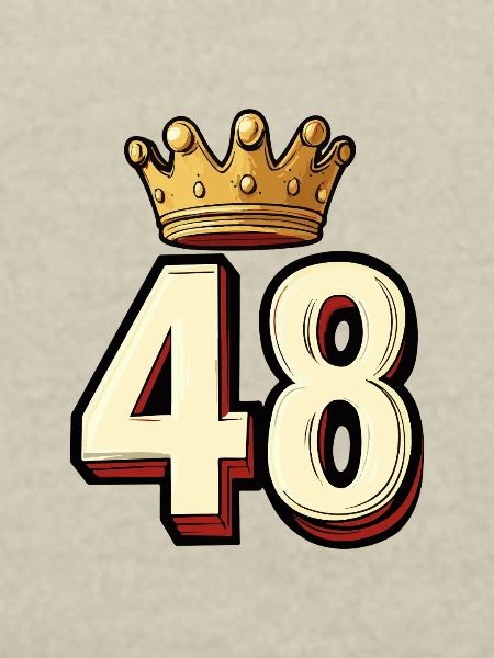 48 Zahl Krone