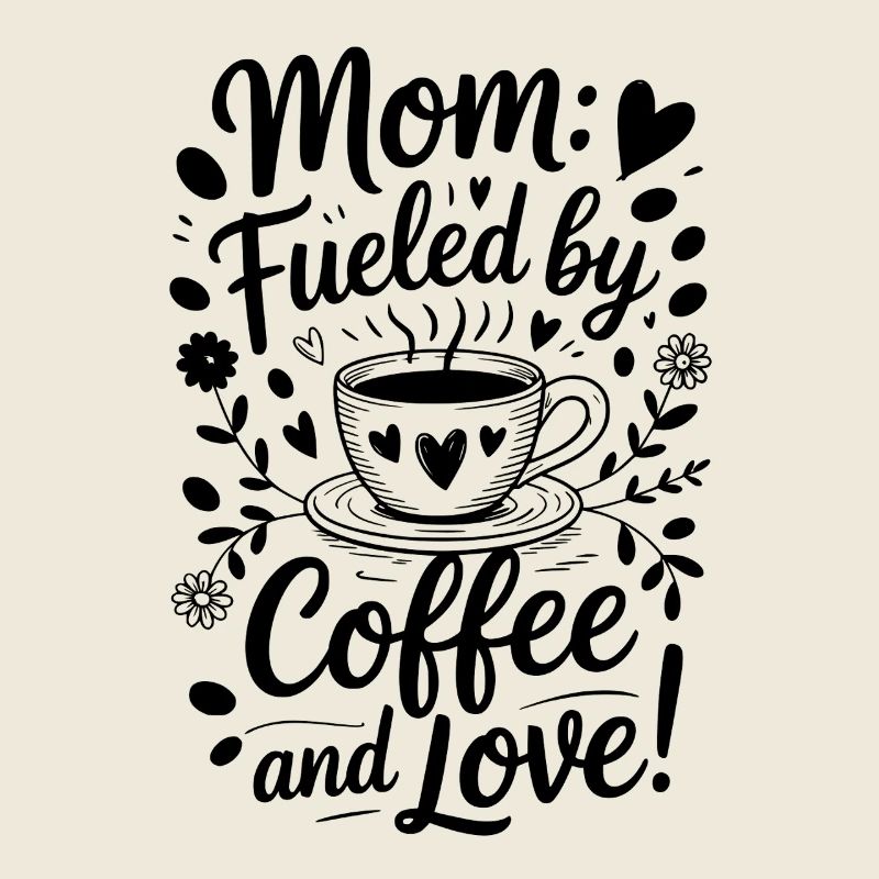 Café Maman Alimenté Caféine Mère