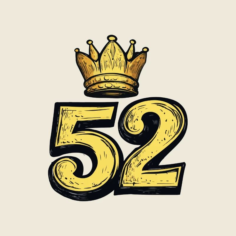 52 Zahl Krone