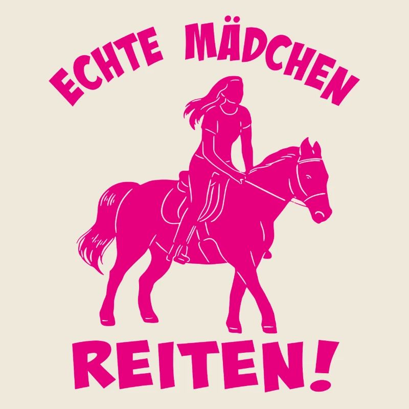 Echte Mädchen Reiten Silhouette