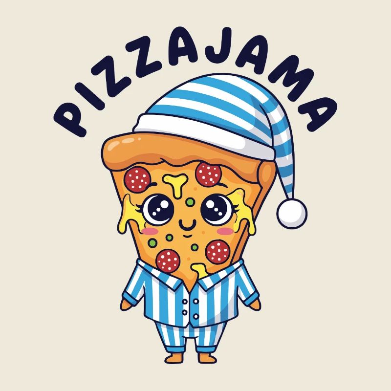 Pizzajama Pyjama fatigué Pizza Fun Citation
