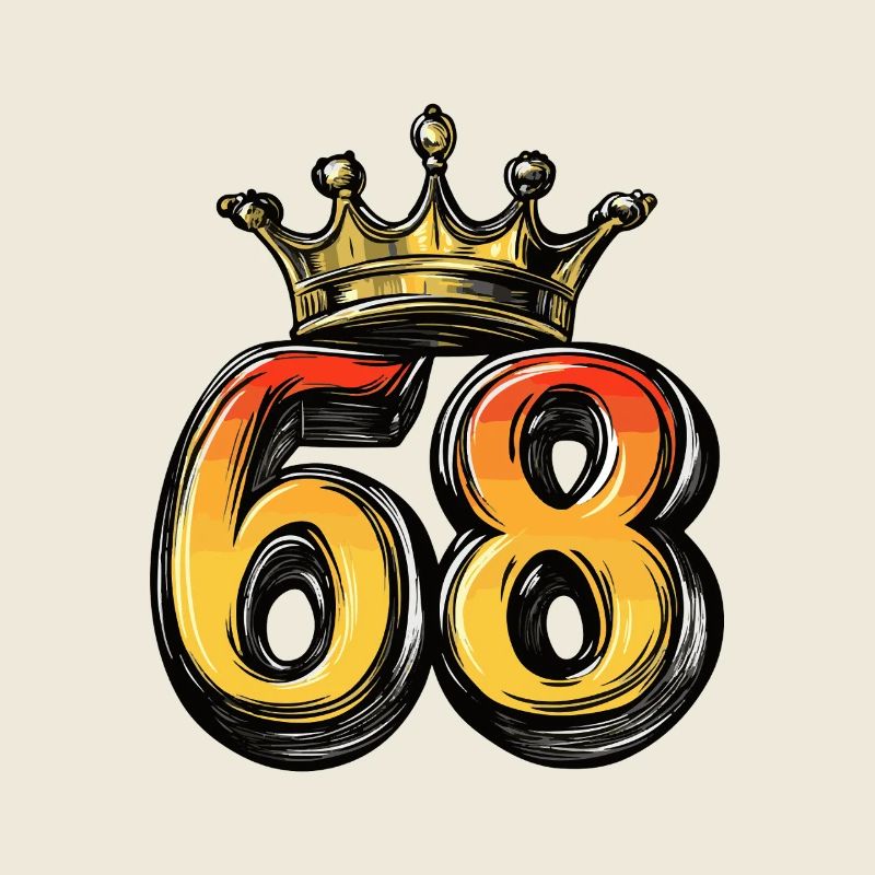 68 Zahl Krone