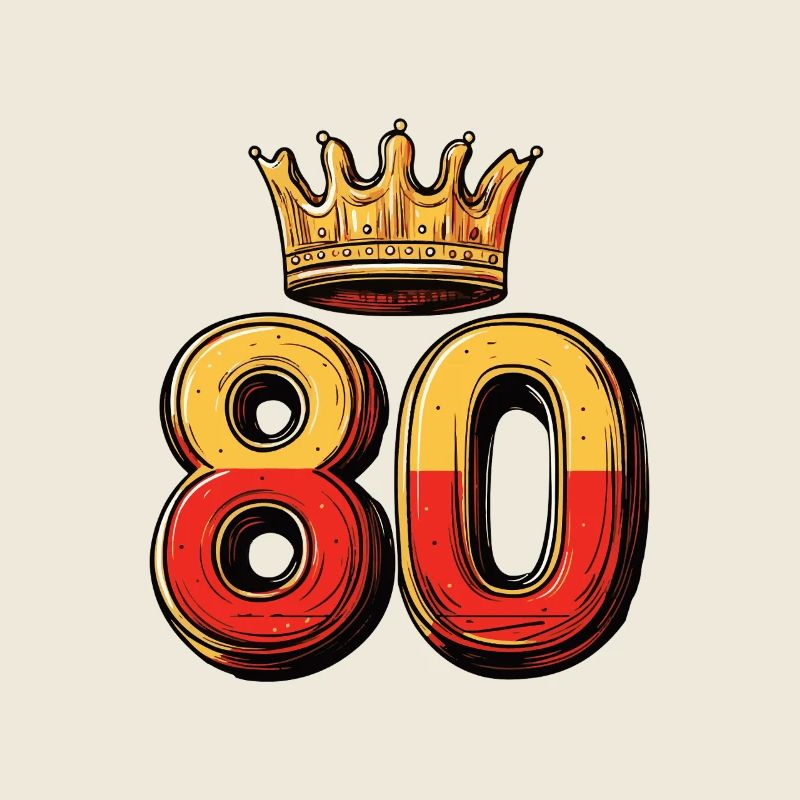 80 Zahl Krone