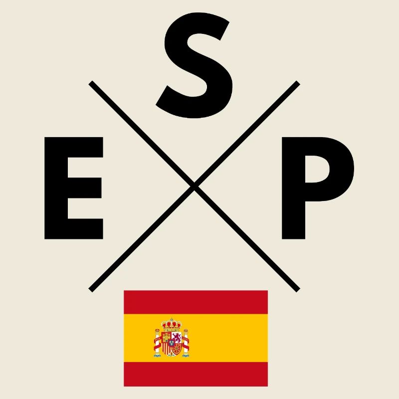 Spanische Flagge Wappen Design