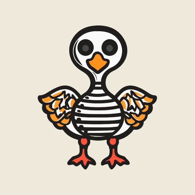Goose Halloween Comic Funny