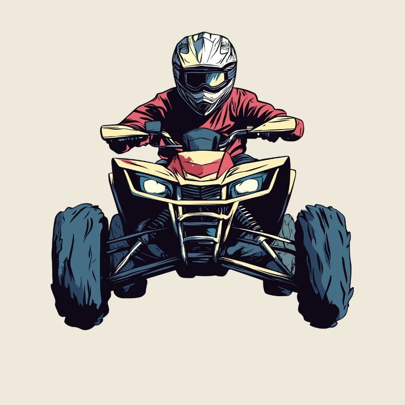 Quad Fahrer Offroad-Action