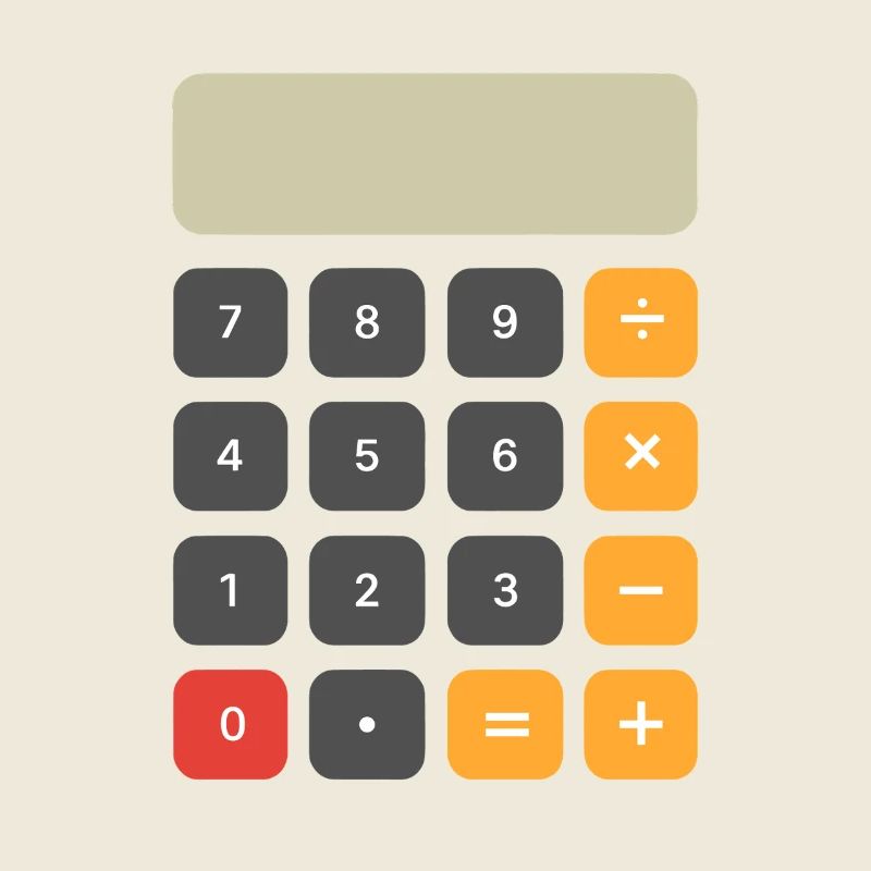 Number Day Calculator Keypad Graphic