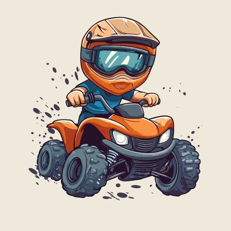 Kinderquad Abenteuer Cartoon