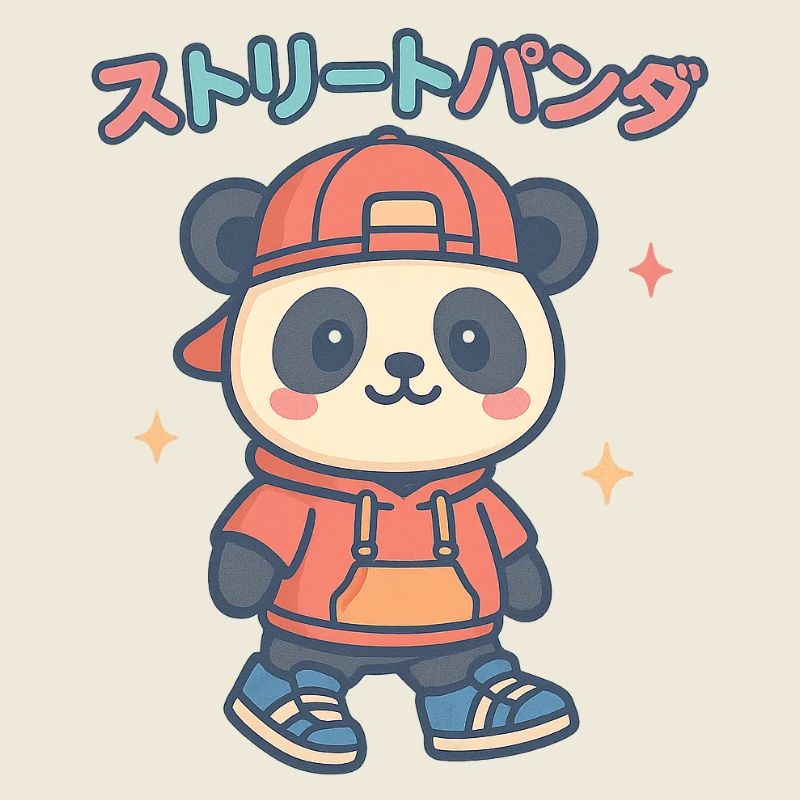 Street Panda Pullover Hoodie