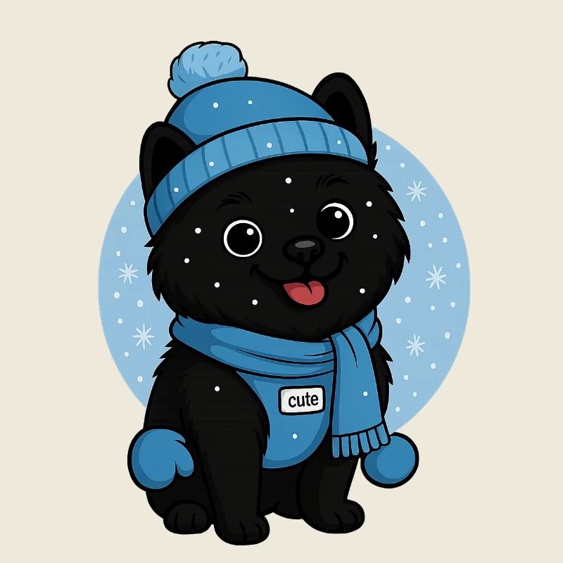 Chien câlin Magie de l’hiver