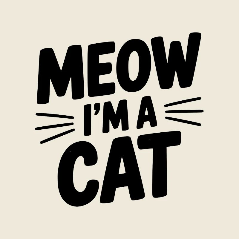Miau, ich bin eine Katze