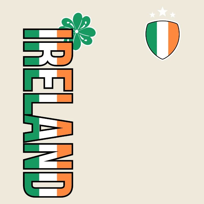 Ireland Vertical Flag Crest Tee