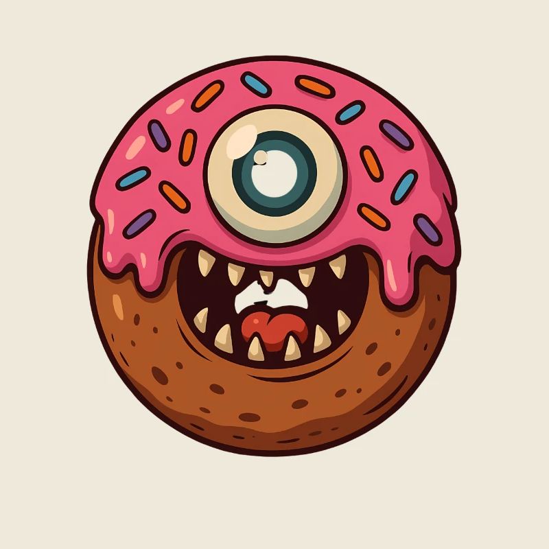 Einauge Donut Monster