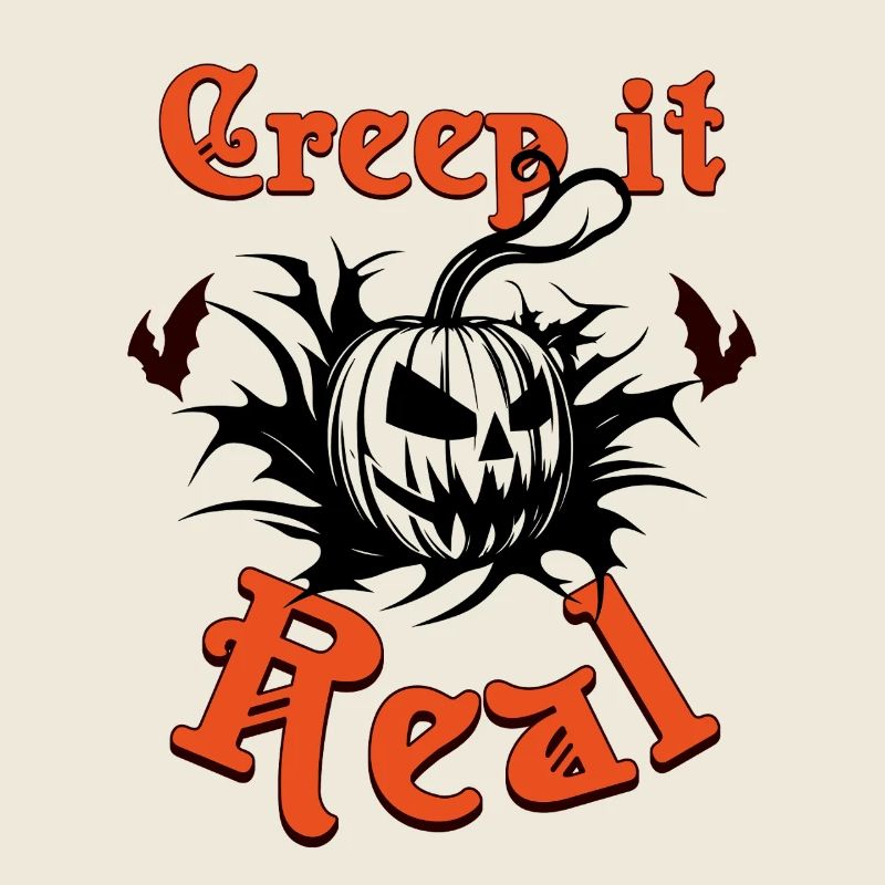 Creep it Real - Design d’Halloween avec citrouille