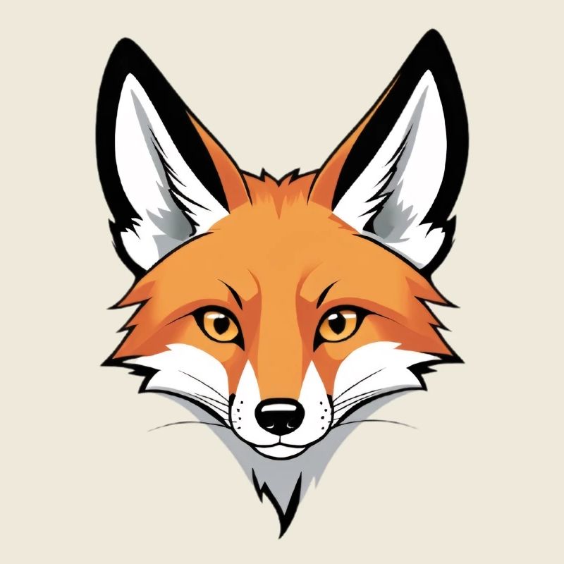 Fuchs Kopf Illustration