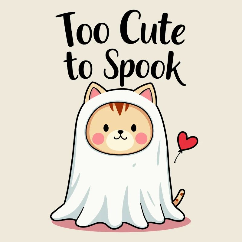 Trop mignon pour effrayer Chat mignon Graphique