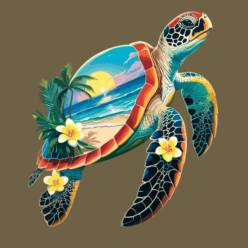 Turtle Waves Surf Turtle Surfer Turtles