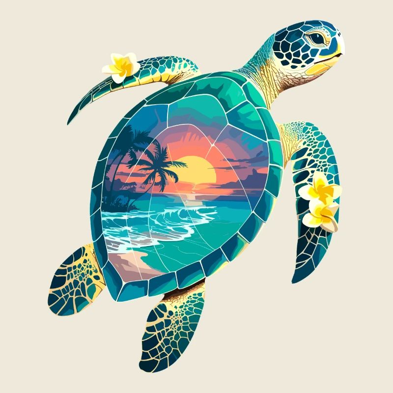 Turtle Waves Surf Turtle Surfer Turtles
