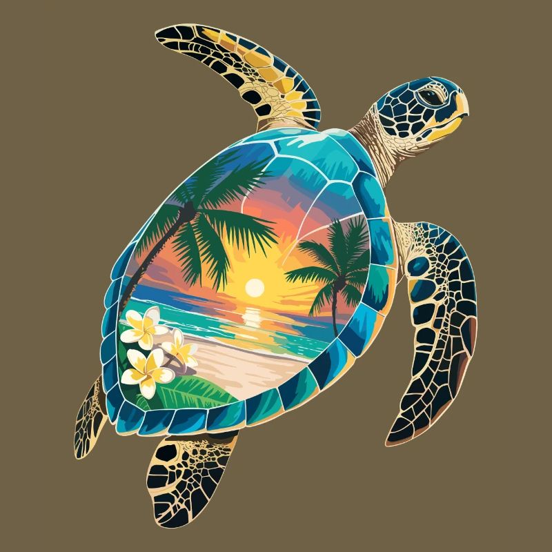 Turtle Waves Surf Turtle Surfer Turtles