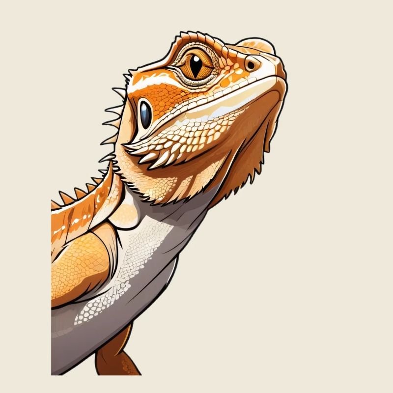 Bartagame Orange Illustration
