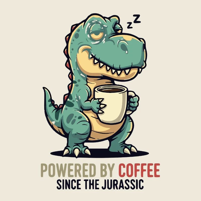Dino Coffee Humor