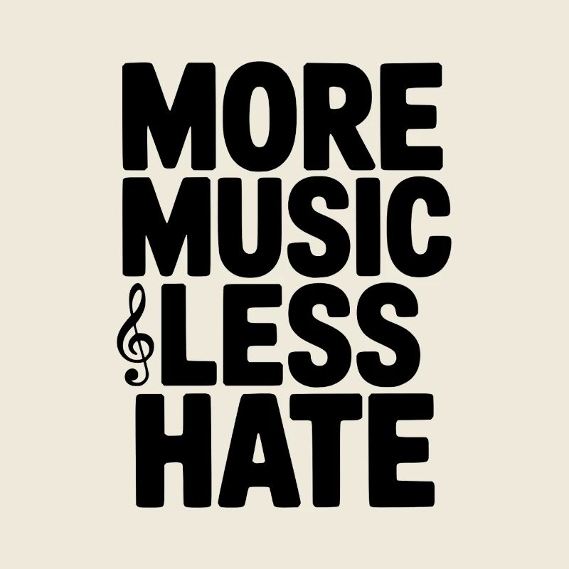 Plus de musique, moins de haine