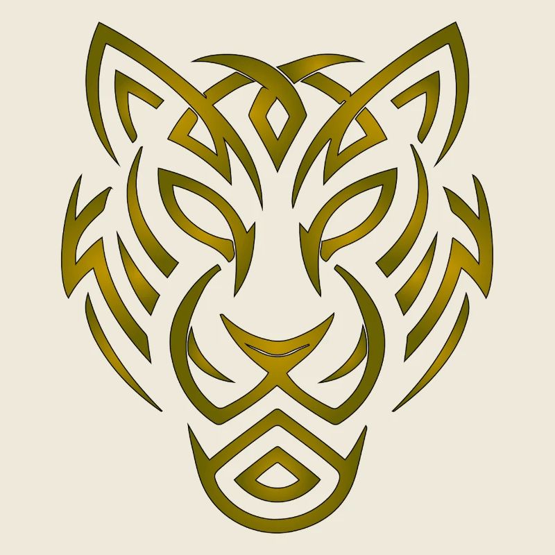 Glyphen-Emblem "Goldener Wolf"