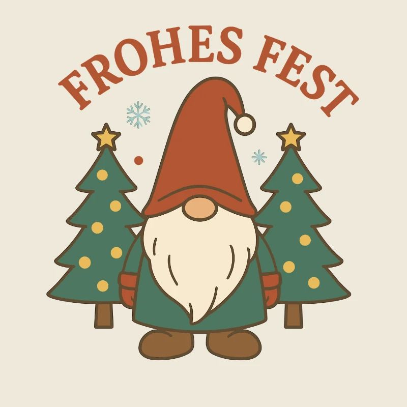 Joyeux Noël Gnome dans la forêt d’hiver
