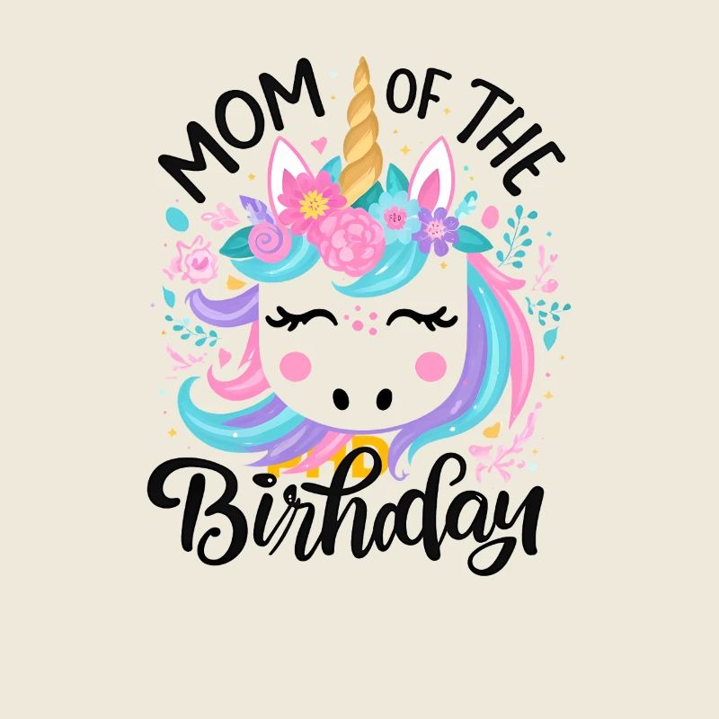 Mama Einhorn Geburtstag Blüte